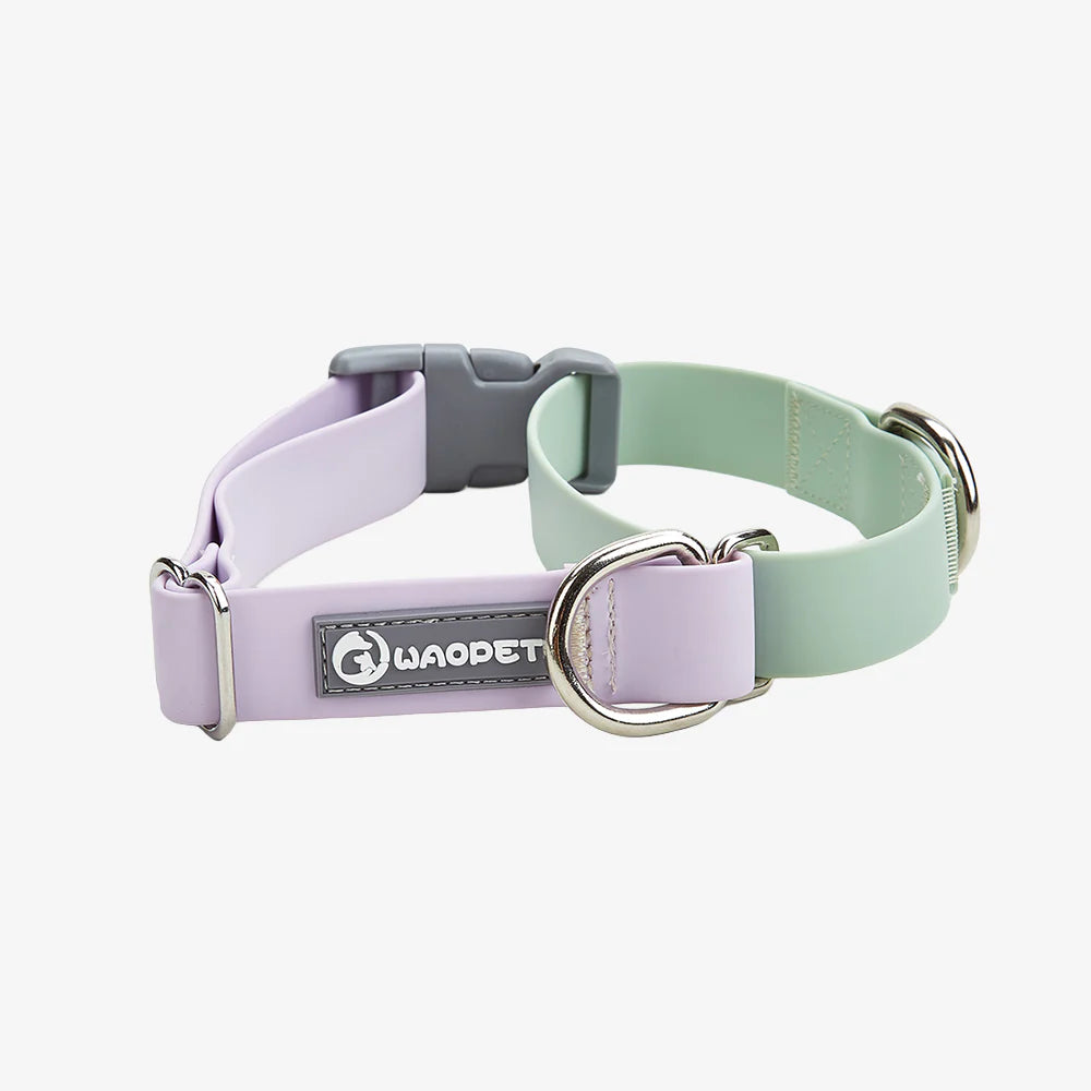 Contrasting Colors Waterproof Dog Collar